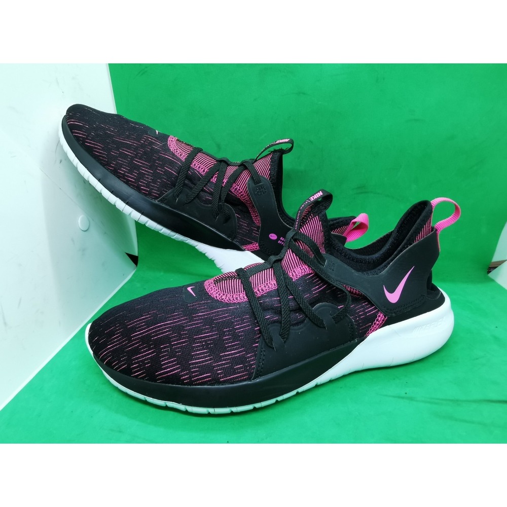 Women's Nike Flex Contact 3 Running Shoes, AQ7488 002 Size 10 Black/Fuchsia